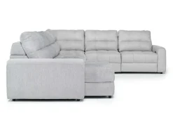 Mor Furniture Sectionals|Bryce 6 Piece Power Storage Chaise Sectional In Savannah Coin, Left Facing