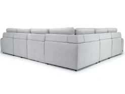 Mor Furniture Sectionals|Bryce 6 Piece Power Storage Chaise Sectional In Savannah Coin, Left Facing