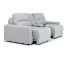 Mor Furniture Loveseats|Bryce Power Sliding Console Loveseat In Savannah Coin