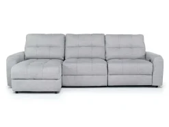 Mor Furniture Sofas|Bryce Power Sofa Storage Chaise In Savannah Coin, Left Facing