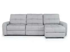 Mor Furniture Sofas|Bryce Power Sofa Storage Chaise In Savannah Coin, Left Facing