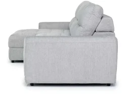 Mor Furniture Sofas|Bryce Power Sofa Storage Chaise In Savannah Coin, Left Facing