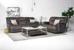 Mor Furniture Reclining Loveseats|Reclining Sofas|Bubba Reclining Loveseat In Graphite