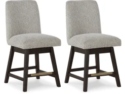 Mor Furniture Seating For 4|Counter Height Dining Sets|Burkhaus Counter Height Dining Table & 4 Stools In Biege/Dark Brown