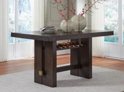 Mor Furniture Counter Height Tables|Dining Tables|Burkhaus Counter Height Dining Table In Dark Brown