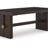 Mor Furniture Dining Tables|Burkhaus Extendable Dining Table In Dark Brown