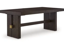 Mor Furniture Dining Tables|Burkhaus Extendable Dining Table In Dark Brown