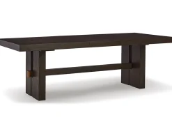 Mor Furniture Dining Tables|Burkhaus Extendable Dining Table In Dark Brown