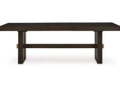 Mor Furniture Dining Tables|Burkhaus Extendable Dining Table In Dark Brown