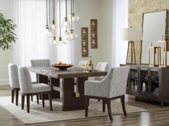 Mor Furniture Dining Tables|Burkhaus Extendable Dining Table In Dark Brown