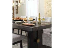 Mor Furniture Dining Tables|Burkhaus Extendable Dining Table In Dark Brown