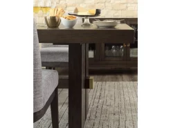 Mor Furniture Dining Tables|Burkhaus Extendable Dining Table In Dark Brown