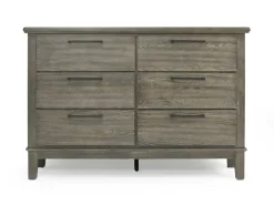 Mor Furniture Bedroom Sets|Cagney Upholstered Panel Bed W/ Storage, Dresser, Mirror & Nightstand In Gray, Queen