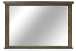 Mor Furniture Bedroom Sets|Cagney Upholstered Panel Bed W/ Storage, Dresser, Mirror & Nightstand In Gray, Queen