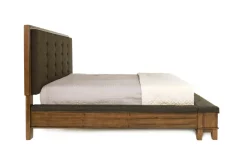 Mor Furniture Upholstered Beds|Beds|Cagney Upholstered Panel Bed W/ Storage In Gray, Queen