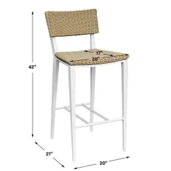 Mor Furniture Barstools|Calbas Outdoor Barstool In White