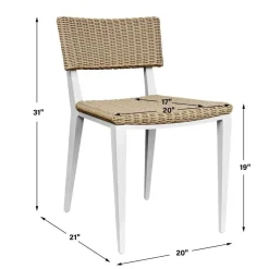 Mor Furniture Outdoor Dining Chairs|Calbas Outdoor Side Chair In Brown