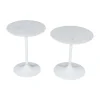 Mor Furniture Accent Tables|Camille Nesting Table In White Marble, Set Of 2