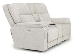Mor Furniture Loveseats|Cannes 3 Power Theater Console Loveseat W/ Immersive Sound In Jumbo Bark