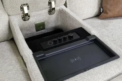 Mor Furniture Loveseats|Cannes 3 Power Theater Console Loveseat W/ Immersive Sound In Jumbo Bark
