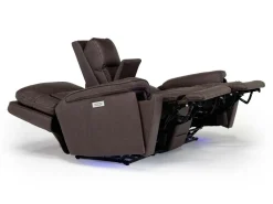 Mor Furniture Loveseats|Cannes 3 Power Theater Console Loveseat W/ Immersive Sound In Jumbo Bark