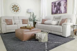 Mor Furniture Loveseats|Cannes 3 Power Theater Console Loveseat W/ Immersive Sound In Jumbo Bark