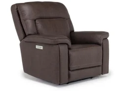 Mor Furniture Recliners|Cannes 3 Power Theater Recliner W/ Immersive Sound In Jumbo Bark
