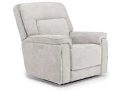 Mor Furniture Recliners|Cannes 3 Power Theater Recliner W/ Immersive Sound In Jumbo Bark