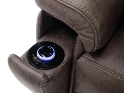 Mor Furniture Recliners|Cannes 3 Power Theater Recliner W/ Immersive Sound In Jumbo Bark
