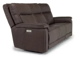 Mor Furniture Sofas|Cannes 3 Power Theater Sofa W/ Immersive Sound In Maze Tan