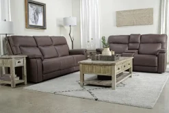 Mor Furniture Sofas|Cannes 3 Power Theater Sofa W/ Immersive Sound In Maze Tan