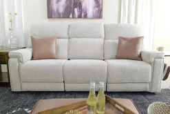 Mor Furniture Sofas|Cannes 3 Power Theater Sofa W/ Immersive Sound In Maze Tan