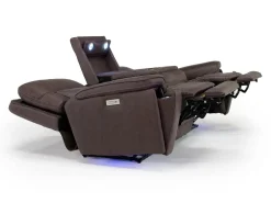 Mor Furniture Sofas|Cannes 3 Power Theater Sofa W/ Immersive Sound In Maze Tan