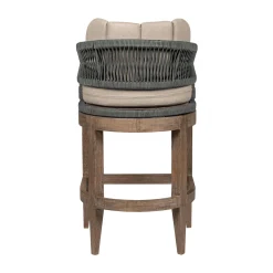 Mor Furniture Counter Height Stools|Barstools|Capri Outdoor Counter Height Stool In Taupe