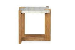Mor Furniture Sofa & End Tables|Carrington End Table In Honey Wheat