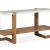 Mor Furniture Sofa & End Tables|Carrington Sofa Table In Honey Wheat