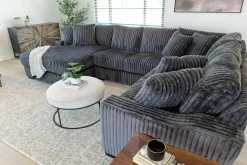 Mor Furniture Sectionals|Casper 4 Piece Loveseat Chaise Sectional In Pony Slate, Left Facing