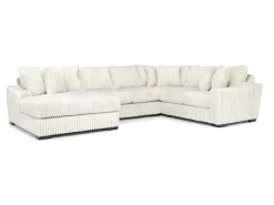 Mor Furniture Sectionals|Casper 4 Piece Loveseat Chaise Sectional In Pony Slate, Left Facing