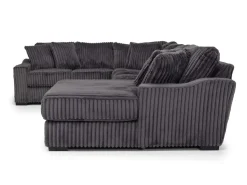 Mor Furniture Sectionals|Casper 4 Piece Loveseat Chaise Sectional In Pony Slate, Left Facing