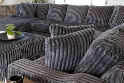 Mor Furniture Sectionals|Casper 4 Piece Sofa Chaise Sectional In Pony Slate, Left Facing