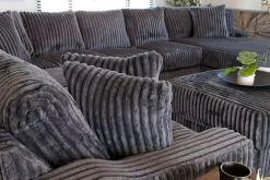 Mor Furniture Sectionals|Casper 4 Piece Sofa Chaise Sectional In Pony Slate, Left Facing