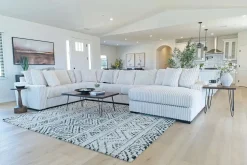 Mor Furniture Sectionals|Casper 4 Piece Sofa Chaise Sectional In Pony Slate, Left Facing