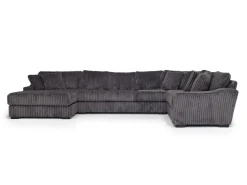 Mor Furniture Sectionals|Casper 4 Piece Sofa Chaise Sectional In Pony Slate, Left Facing