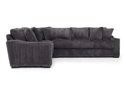 Mor Furniture Sectionals|Casper 3 Piece Sofa Sectional In , Left Facing Pony Slate