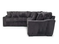 Mor Furniture Sectionals|Casper 3 Piece Sofa Sectional In , Left Facing Pony Slate