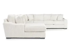 Mor Furniture Sectionals|Casper 4 Piece Xl Loveseat Chaise Sectional In Pony Slate, Left Facing