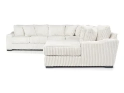 Mor Furniture Sectionals|Casper 4 Piece Xl Loveseat Chaise Sectional In Pony Slate, Left Facing