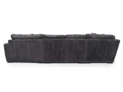 Mor Furniture Sectionals|Casper 4 Piece Xl Loveseat Chaise Sectional In Pony Slate, Left Facing