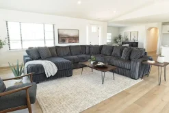 Mor Furniture Sectionals|Casper 4 Piece Xl Loveseat Chaise Sectional In Pony Slate, Left Facing