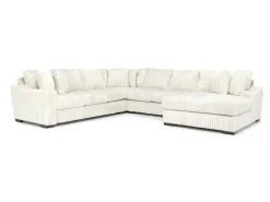 Mor Furniture Sectionals|Casper 4 Piece Xl Loveseat Chaise Sectional In Pony Slate, Left Facing